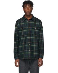 aime leon dore woven plaid overshirt