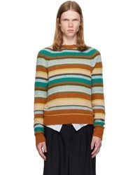 Dries Van Noten - Striped Alpaca Knit Sweater - Lyst