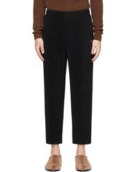 Homme Plissé Issey Miyake - September Slash Trousers - Lyst