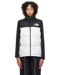 The North Face - Black & White 1996 Retro Nuptse Down Vest - Lyst