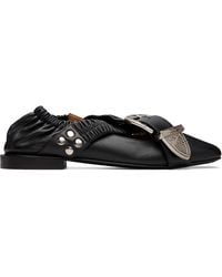 Toga - Cross Strap Ballerina Flats - Lyst