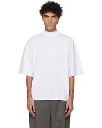 Jil Sander - Cotton Mock-Neck T-Shirt - Lyst