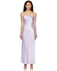Bec & Bridge - Bias-Cut Satin Strapless Maxi Dress - Lyst