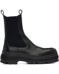 Jil Sander - Leather Chelsea Boots - Lyst
