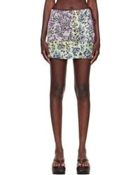 Dries Van Noten - Printed Wrap Miniskirt - Lyst
