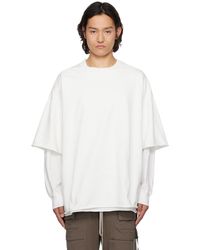 Rick Owens - Off- Hollywood Tommy Hustler Sweat T-Shirt - Lyst