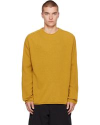 Casey Casey - Pull Jaune À Coutures Inversées - Lyst