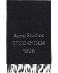 Acne Studios - Logo Wide Scarf - Lyst