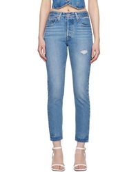 Levi's - Blue 501 Skinny Jeans - Lyst