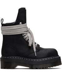 Rick Owens - Dr. Martens Edition Quad Sole Steel Toe Boots - Lyst