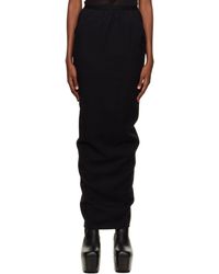 Femme Vêtements Jupes Jupes longues Jupe longue Tulle Rick Owens Lilies en coloris Noir 