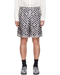Amiri - Off- Ma Checkered Shorts - Lyst