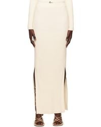 Dion Lee - Off-white Gradient Rib Maxi Skirt - Lyst