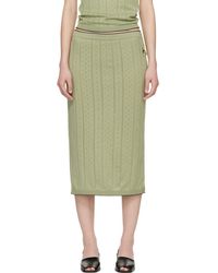 B.B. Wallace - Khaki Serra Midi Skirt - Lyst