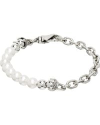Emanuele Bicocchi - Ssense Exclusive Pearl Bracelet - Lyst