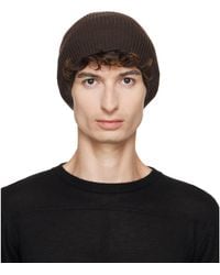 Rick Owens - Tower Ribbed Beanie - Lyst