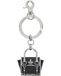 Vivienne Westwood - Porte-clés noir en métal à breloque de sac betty - Lyst