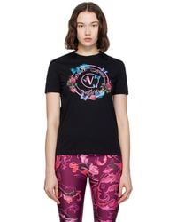 Versace Jeans Couture - Cotton Jersey Screen-Printed T-Shirt - Lyst