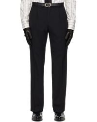 Ernest W. Baker - Pleated Straight Fit Trousers - Lyst