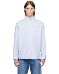Versace - Informal Striped Poplin Shirt - Lyst