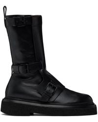 Max Mara - Leather Biker Boots - Lyst