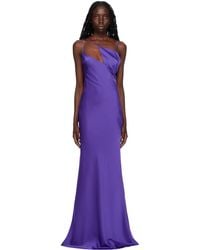 The Attico - Purple Melva Maxi Dress - Lyst