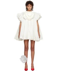 VAQUERA - Robe courte sierra blanche exclusive à ssense - mariage - Lyst