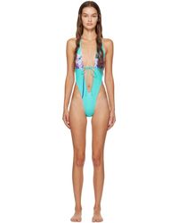 Miaou - Blue Veda Swimsuit - Lyst