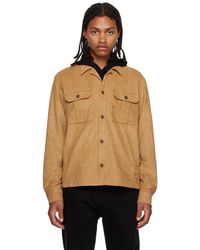 HUGO - Oversized Faux-suede Shirt - Lyst