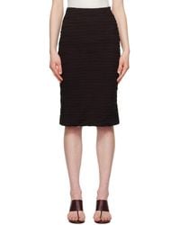 Jil Sander - Shirring Midi Skirt - Lyst