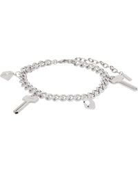 we11done - Key Charm Chain Bracelet - Lyst