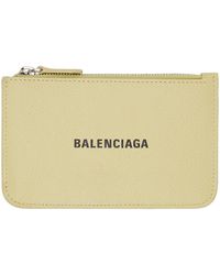 Balenciaga - Yellow Cash Large Long Coin & Card Holder - Lyst