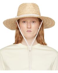 Rag & Bone - Beige Braided Straw Panama Hat - Lyst