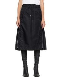 Sacai - Nylon Twill Midi Skirt - Lyst