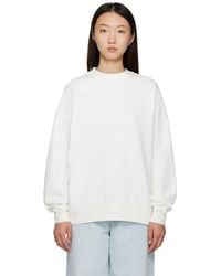 Anine Bing - Off- Miles Framed Monogram Sweatshirt - Lyst