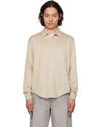 Lady White Co. - Off- L/Jersey Button Down Shirt - Lyst