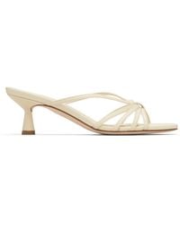 Aeyde - Off- Abby Leather Heeled Sandals - Lyst