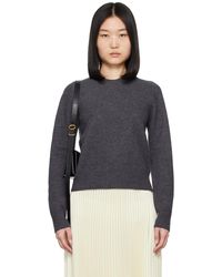 Jil Sander - グレー クルーネックセーター - Lyst