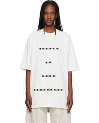 Rick Owens - Off- Temple Jumbo S/S T-Shirt - Lyst