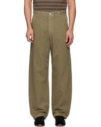 A.P.C. - Khaki Chino Trousers - Lyst