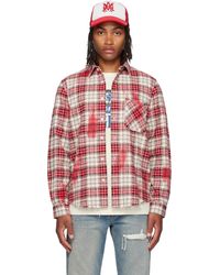 Amiri - Plaid Flannel Shirt - Lyst