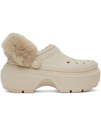 Crocs™ - Off-white Stomp Lined Clogs - Lyst