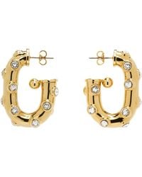 Rabanne - Xl Link Strass Earrings - Lyst