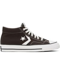 Converse - Brown Star Player 76 Mid Top Sneakers - Lyst