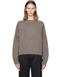 Lauren Manoogian - グレー Double Knit Boatneck セーター - Lyst