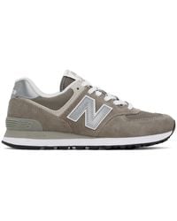 New Balance - Gray 574 Core Sneakers - Lyst