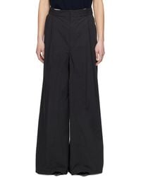 Maison Margiela - Pantalon Noir À Plis - Lyst