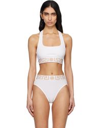 Versace - Cotton-Jersey Scoop Bralette - Lyst