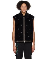Feng Chen Wang - Embellished Faux-Fur Vest - Lyst