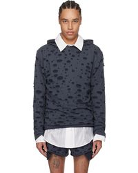 Acne Studios - Layered Knitted Hoodie - Lyst